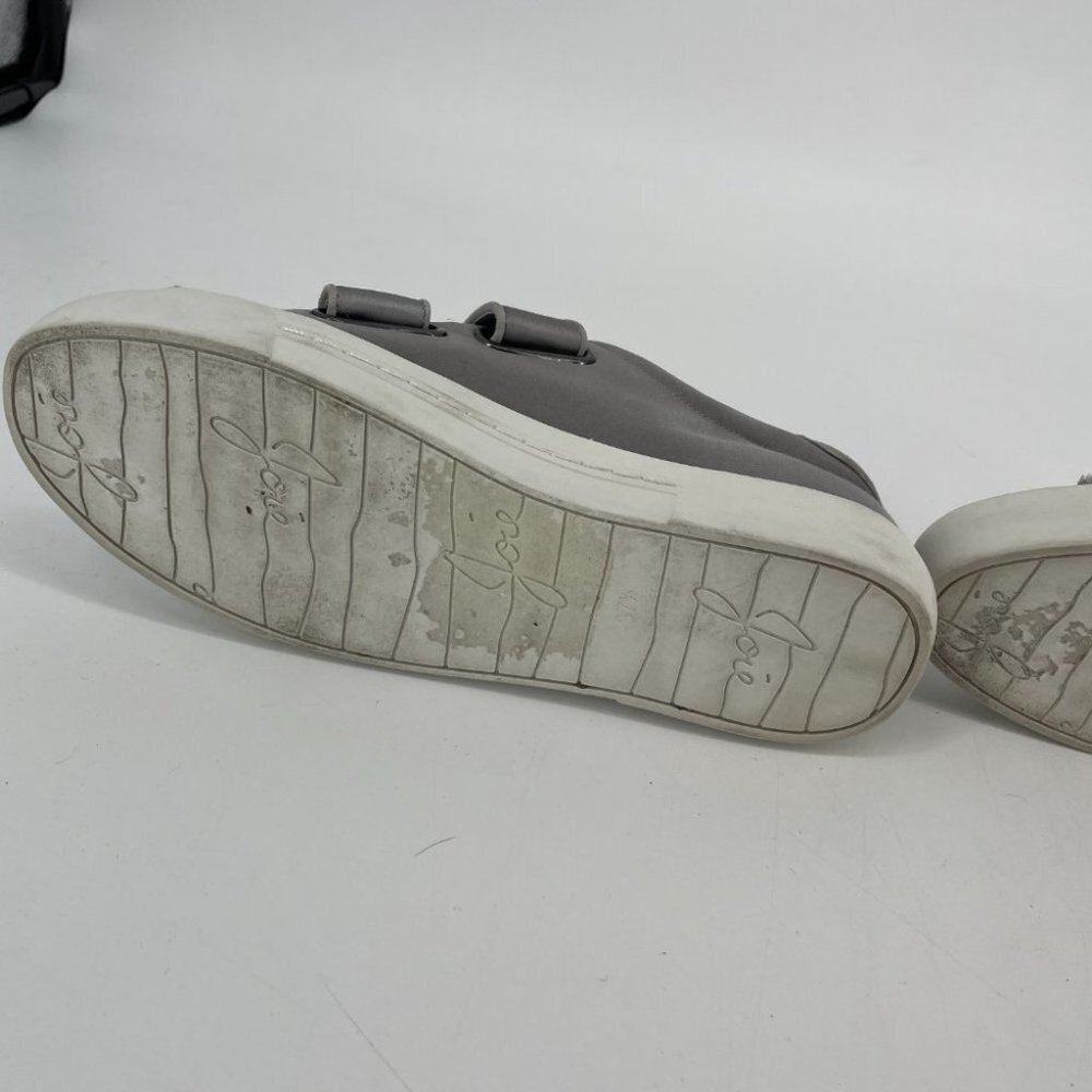 Joie Diata Satin silver platform Velcro sneakers 37.5 - Picture 7 of 16
